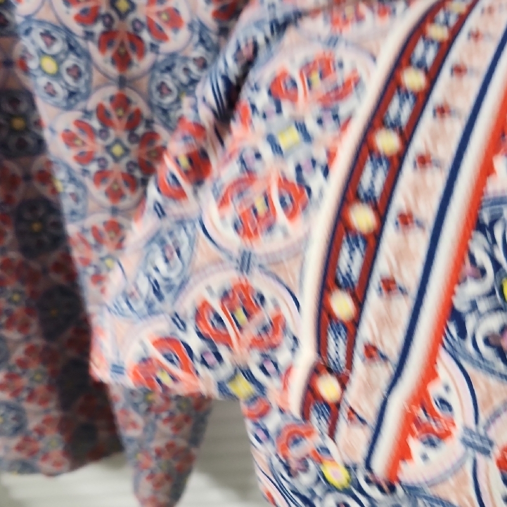 Max Studio Multicolor Patterned Wide Leg Pants - Picture 4 of 6